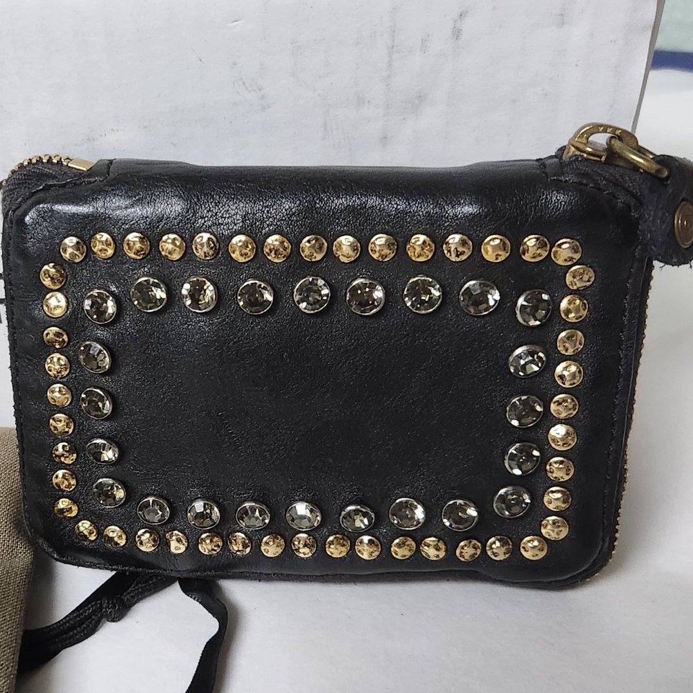 Campomaggi Black and Gold Studded Bag